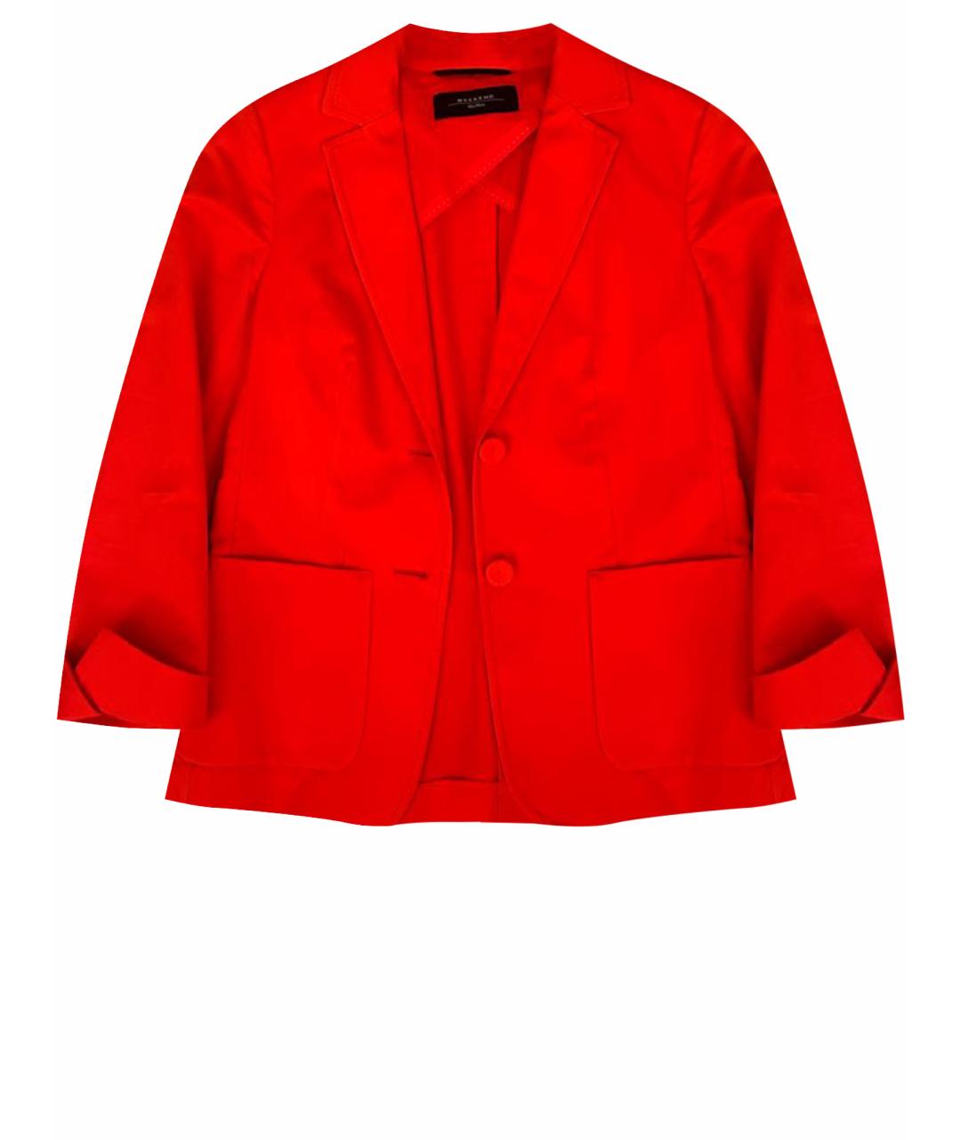 WEEKEND MAX MARA Красный хлопковый жакет/пиджак, фото 1