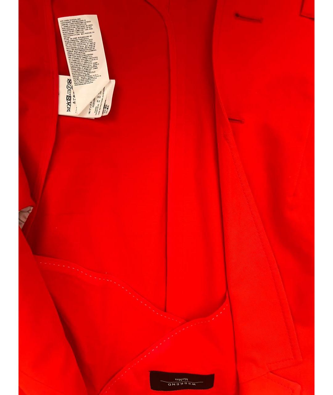 WEEKEND MAX MARA Красный хлопковый жакет/пиджак, фото 5