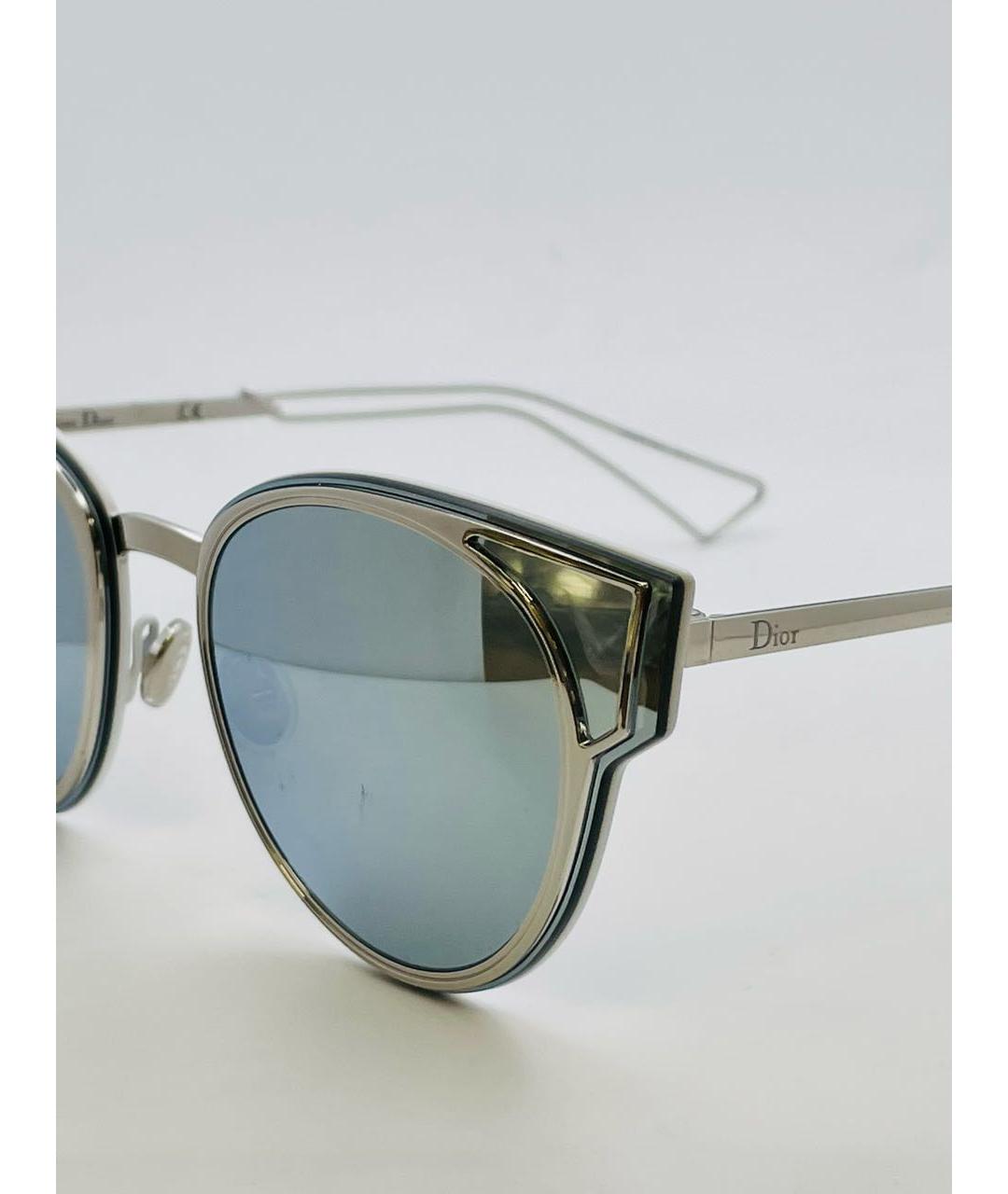 CHRISTIAN DIOR PRE-OWNED Серебряные металлические солнцезащитные очки, фото 4