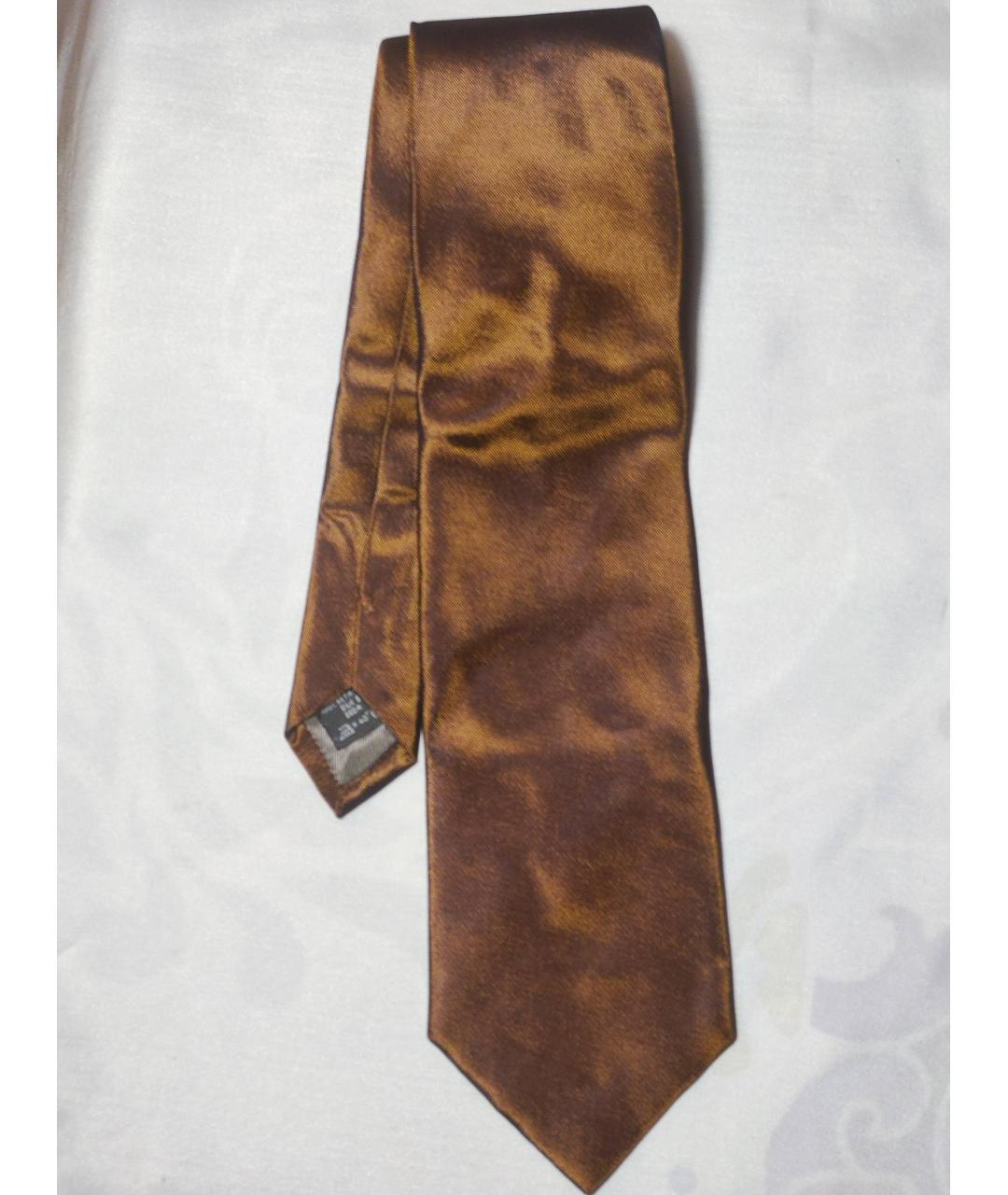 LES COPAINS Золотой шелковый галстук, фото 10