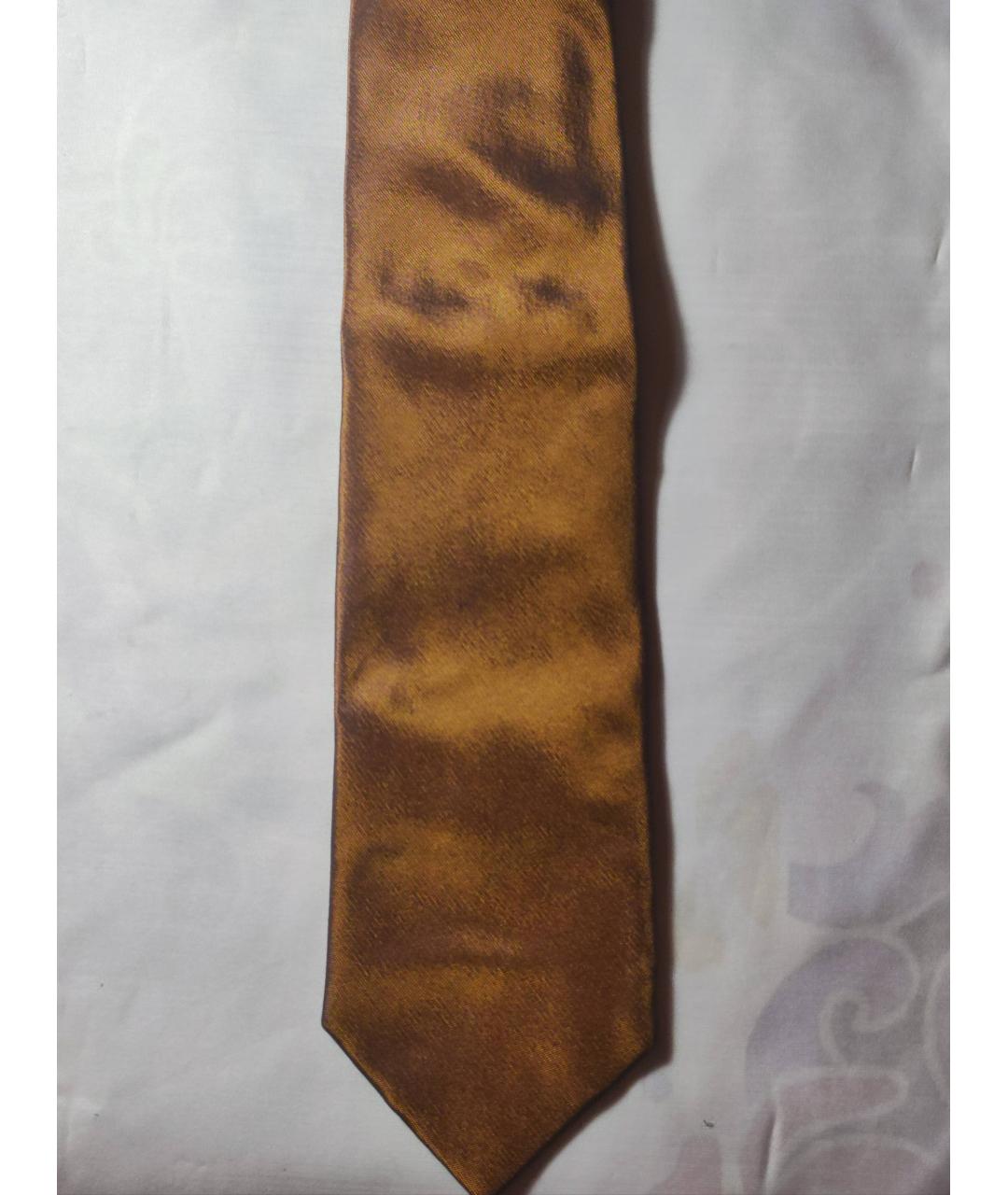 LES COPAINS Золотой шелковый галстук, фото 9