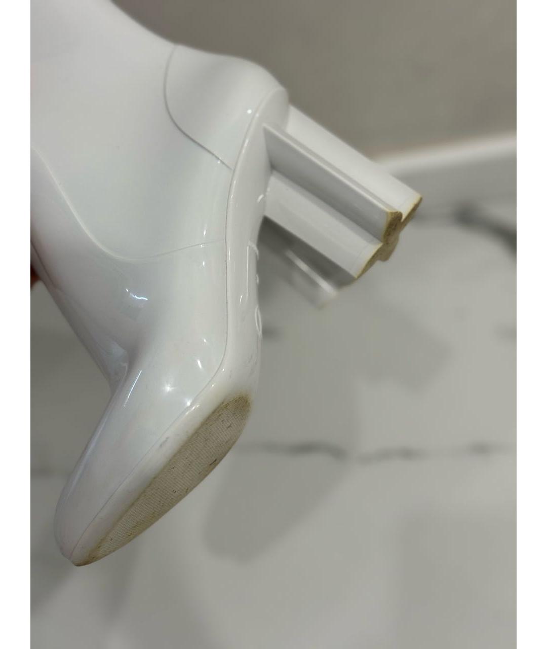 LOUIS VUITTON PRE-OWNED Белые резиновые ботинки, фото 7