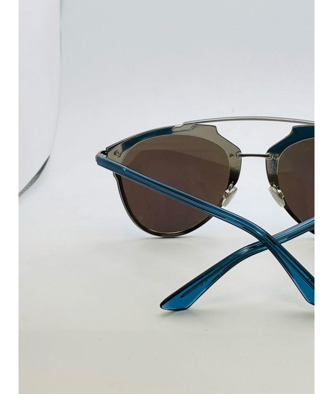 CHRISTIAN DIOR PRE-OWNED Голубые металлические солнцезащитные очки, фото 7