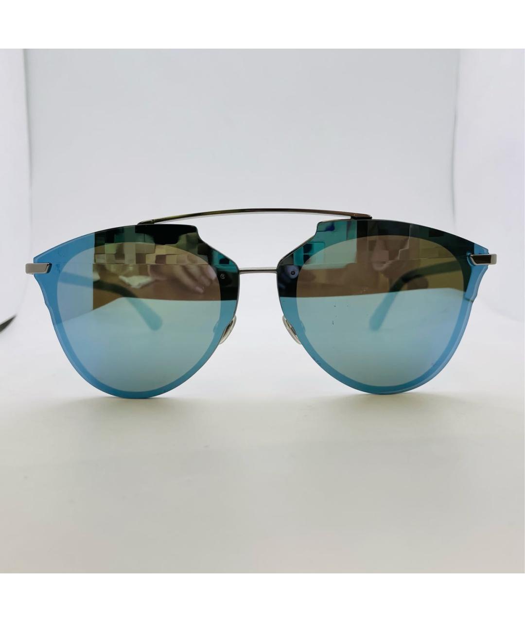CHRISTIAN DIOR PRE-OWNED Голубые металлические солнцезащитные очки, фото 9