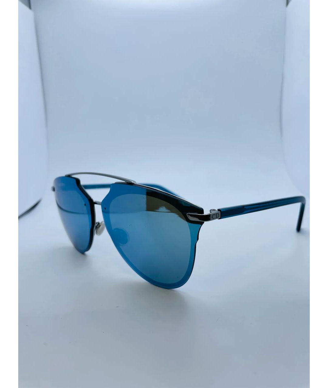 CHRISTIAN DIOR PRE-OWNED Голубые металлические солнцезащитные очки, фото 4