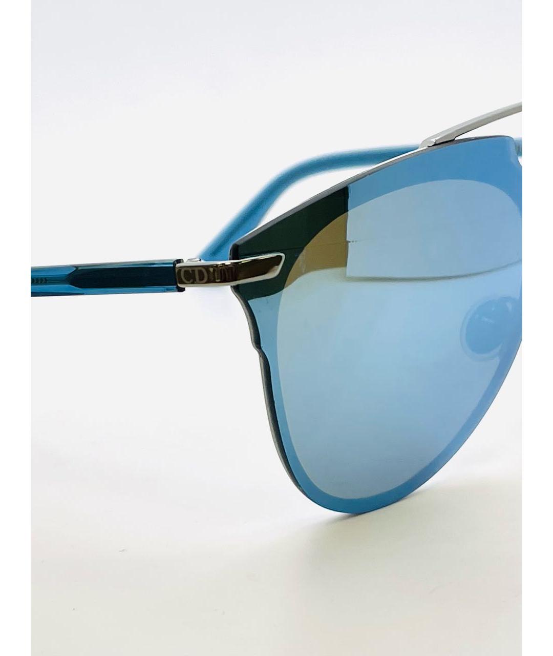 CHRISTIAN DIOR PRE-OWNED Голубые металлические солнцезащитные очки, фото 3