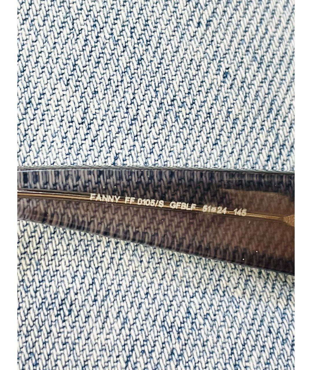 FENDI Пластиковые солнцезащитные очки, фото 4