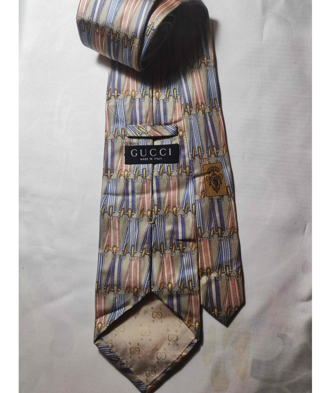 GUCCI Мульти шелковый галстук, фото 6