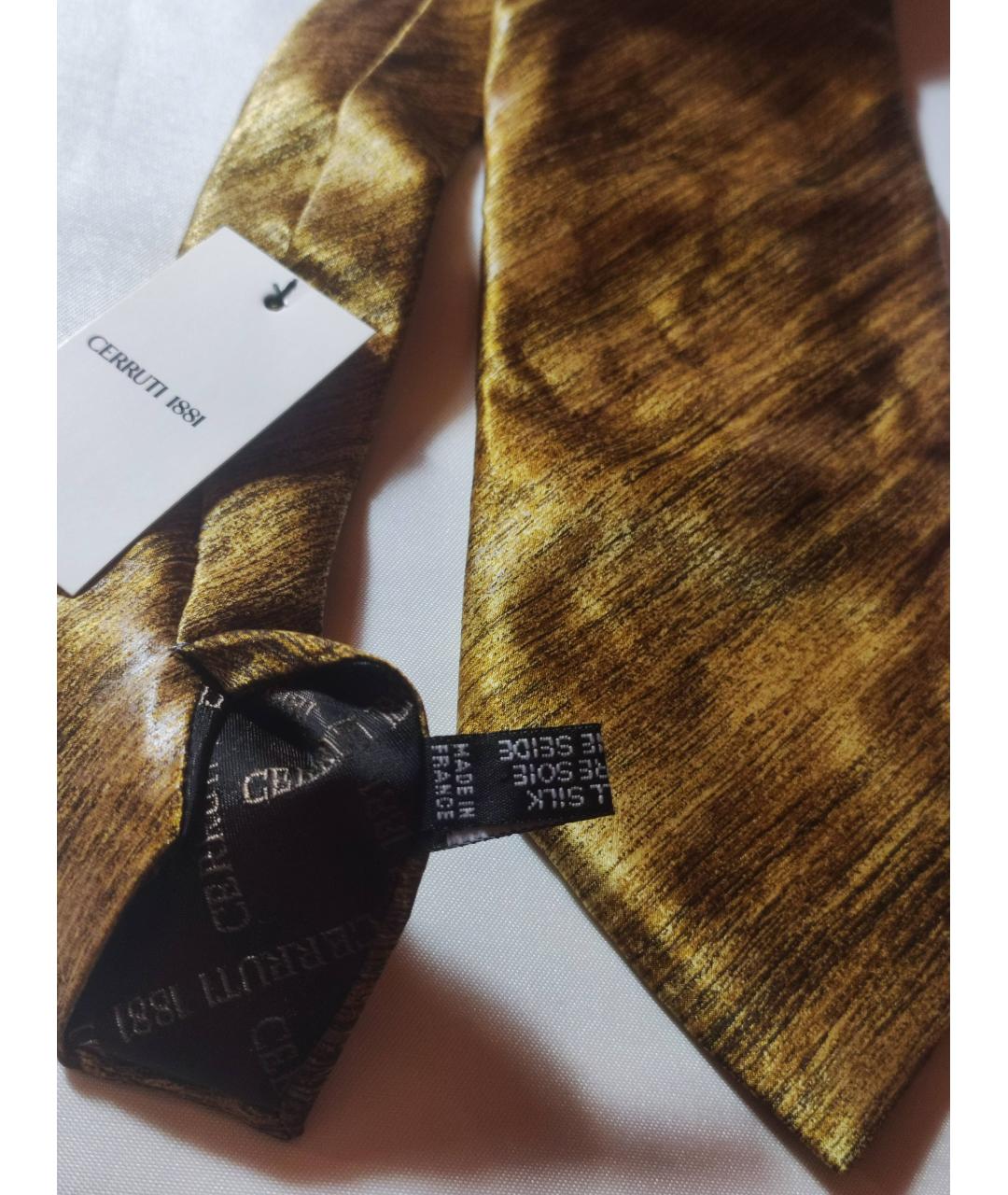 CERRUTI 1881 Золотой шелковый галстук, фото 8