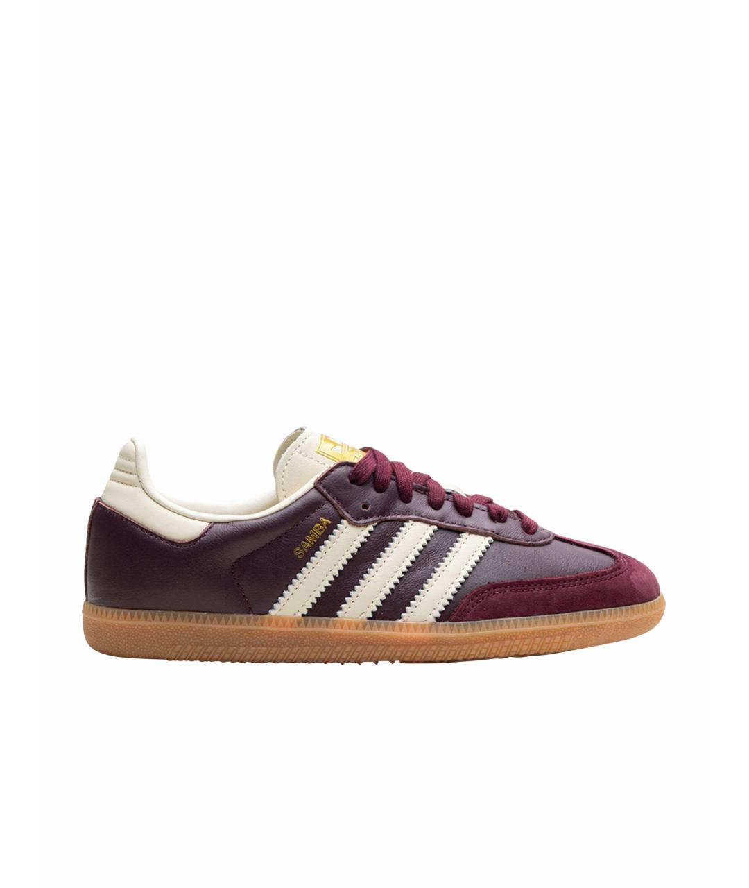ADIDAS Бордовые кеды, фото 1