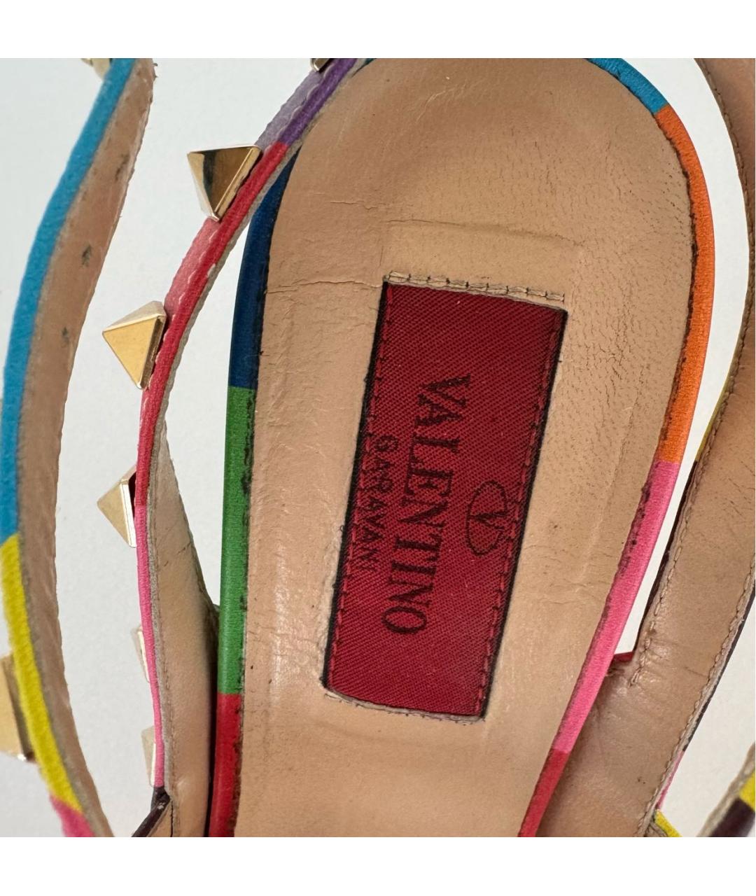 VALENTINO Мульти кожаные туфли, фото 5