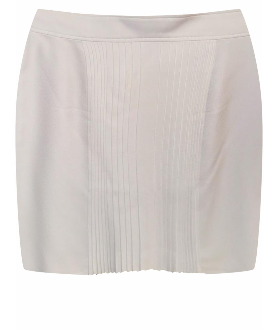 HERMES PRE-OWNED Белая ацетатная юбка мини, фото 1
