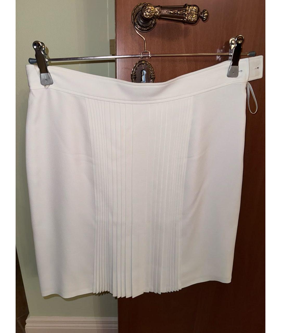 HERMES PRE-OWNED Белая ацетатная юбка мини, фото 6