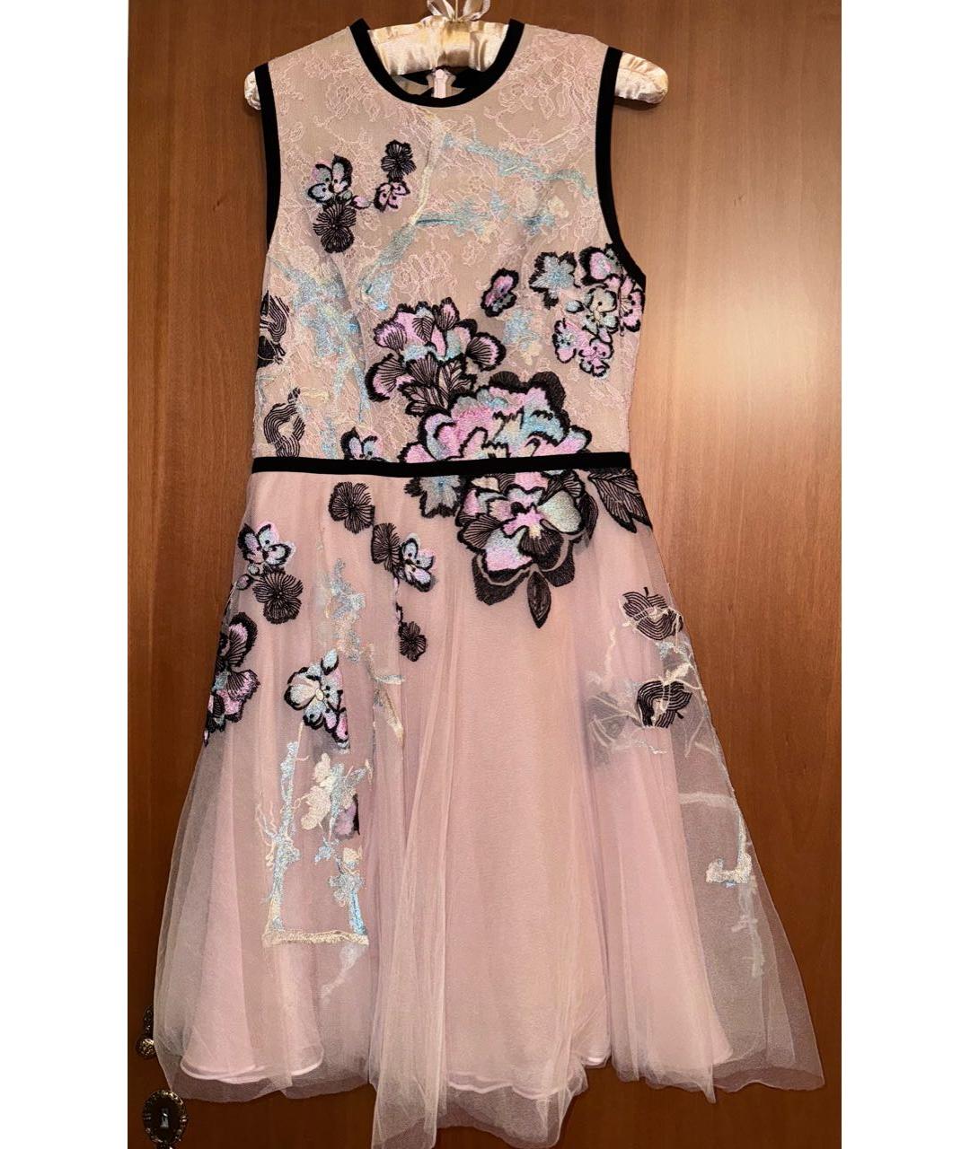 ELIE SAAB Розовое полиамидовое вечернее платье, фото 7