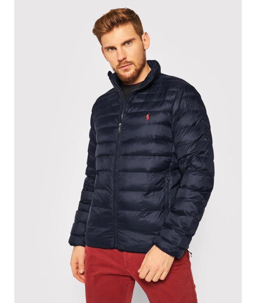 POLO RALPH LAUREN Темно-синяя полиэстеровая куртка, фото 4