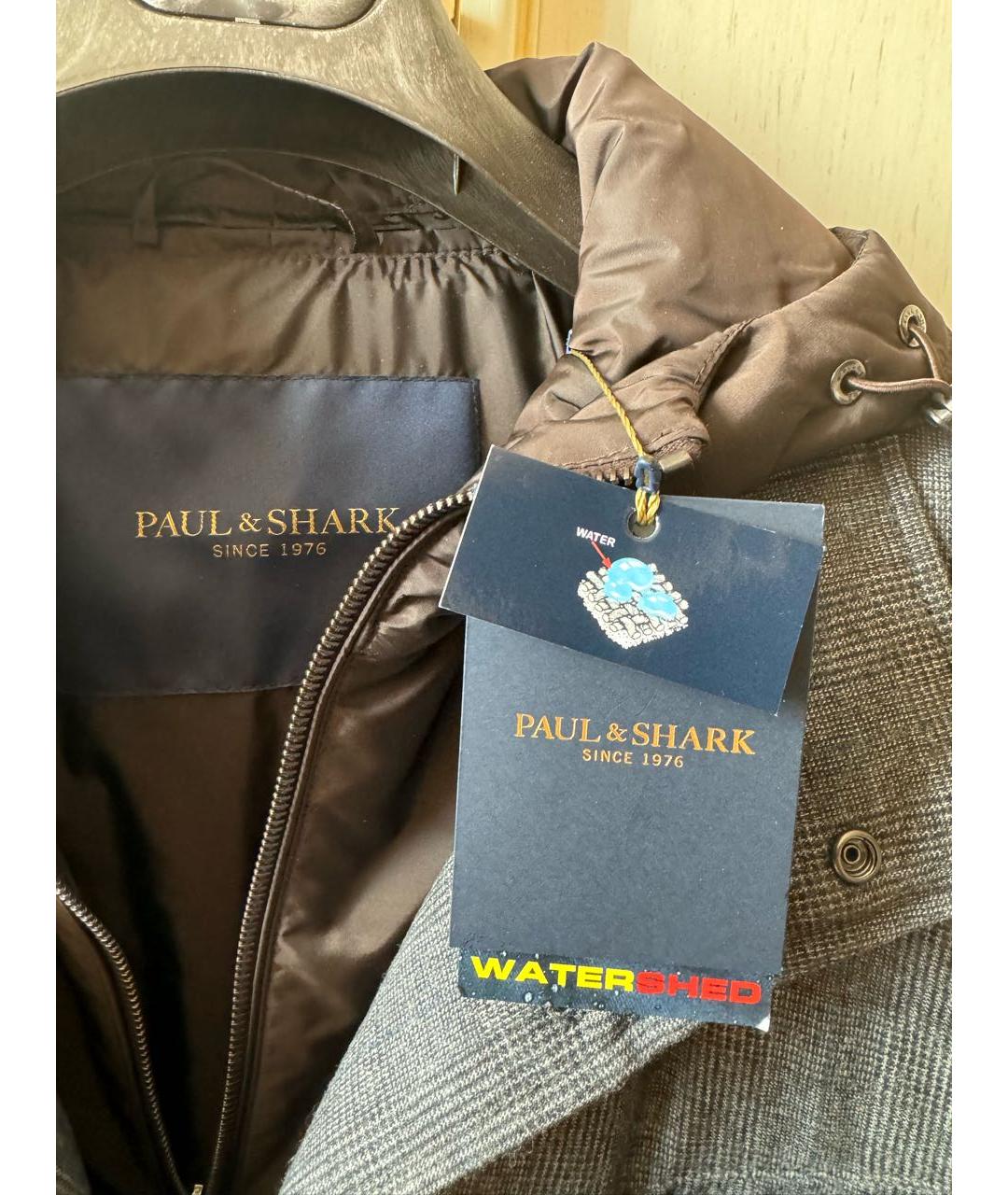 PAUL & SHARK Серая шерстяная куртка, фото 4