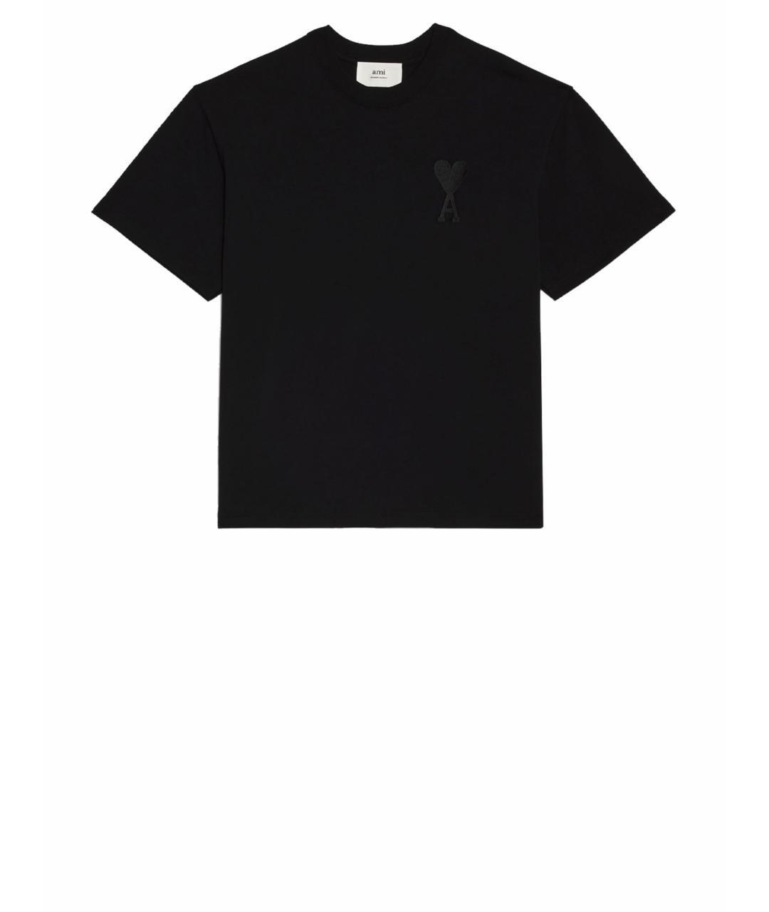 Ami Paris Черная футболка, фото 1