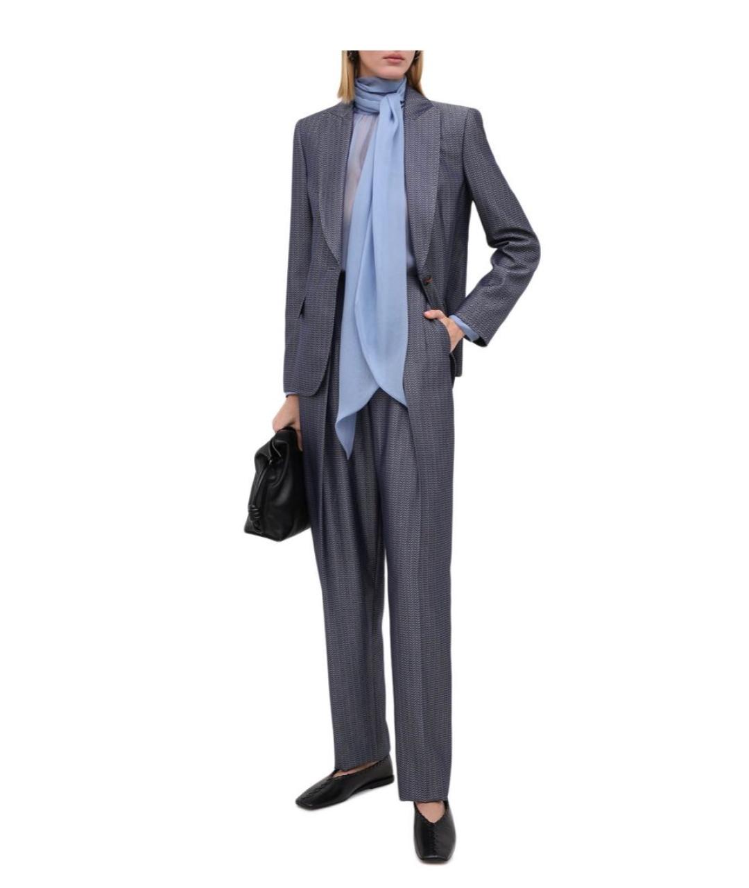 GIORGIO ARMANI Антрацитовый шерстяной костюм с брюками, фото 6