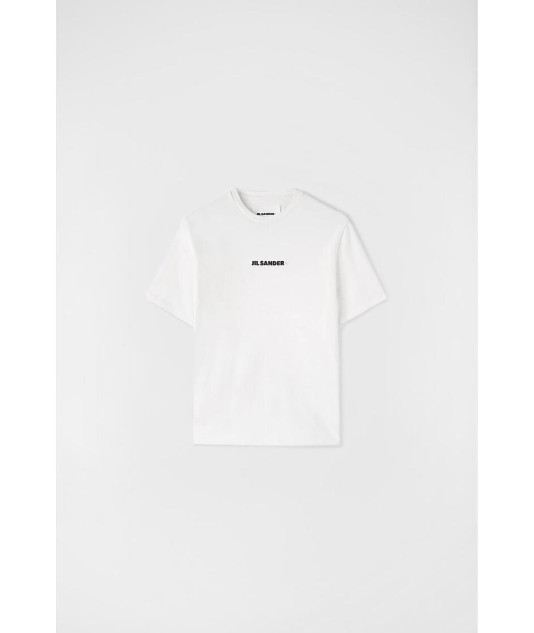 JIL SANDER Белая хлопковая футболка, фото 8