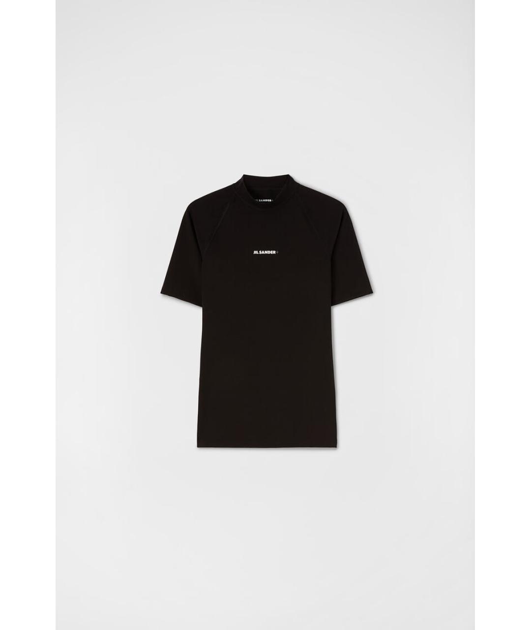 JIL SANDER Черная хлопковая футболка, фото 8