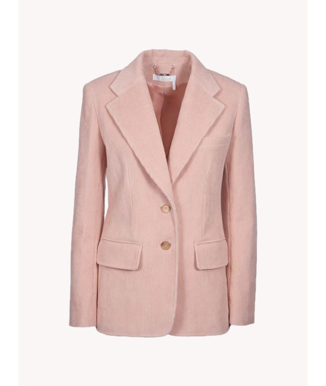 CHLOE Розовый жакет/пиджак, фото 5