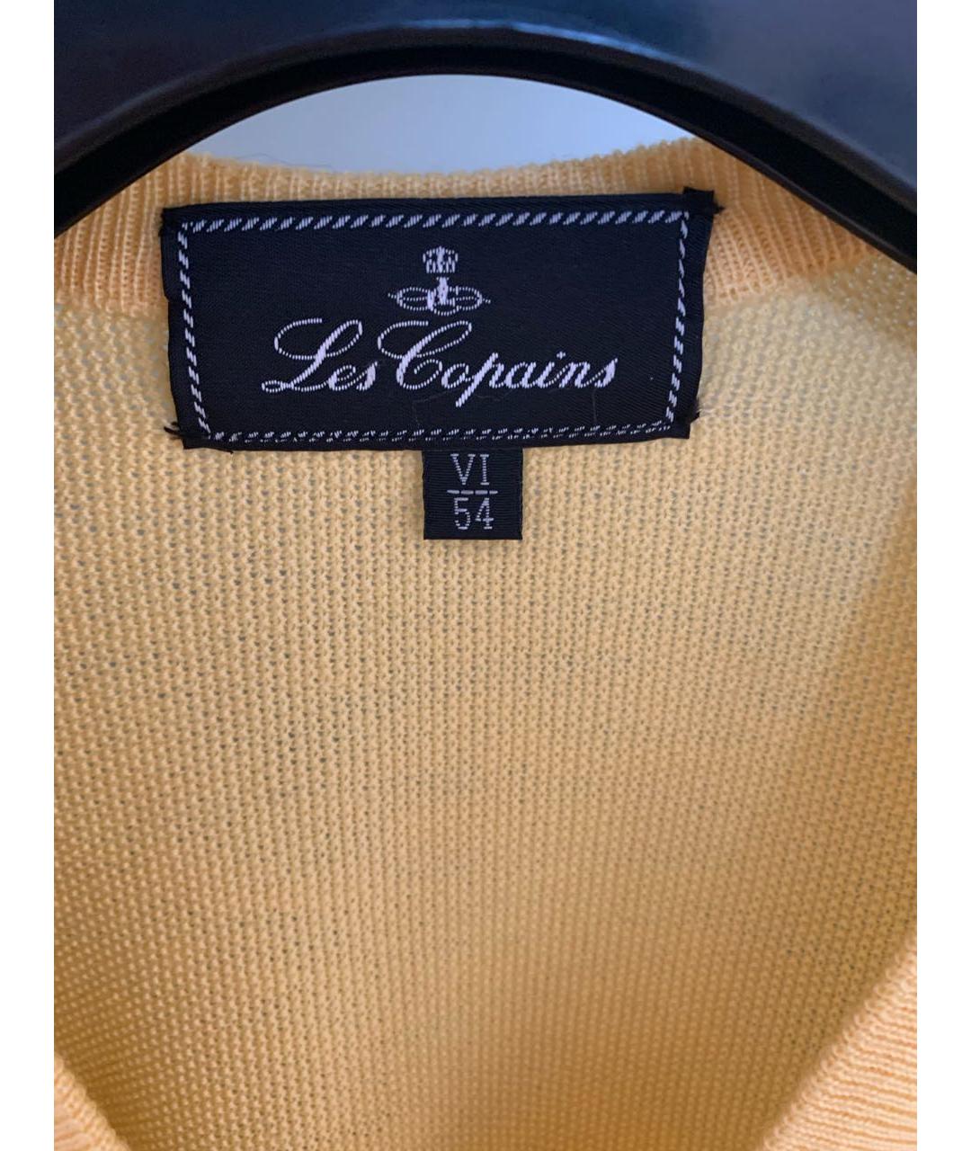 LES COPAINS Желтый шерстяной джемпер / свитер, фото 3