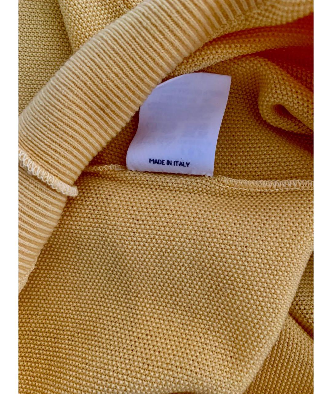 LES COPAINS Желтый шерстяной джемпер / свитер, фото 6