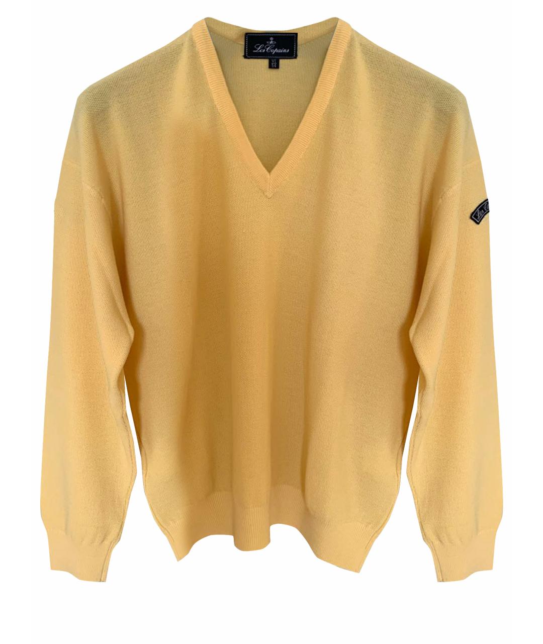LES COPAINS Желтый шерстяной джемпер / свитер, фото 1