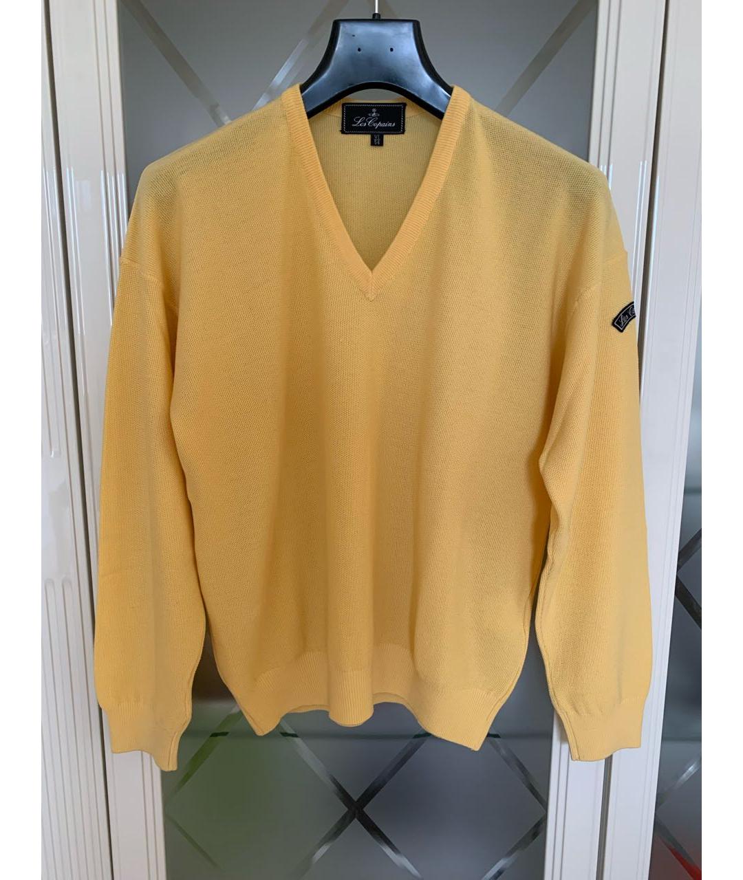 LES COPAINS Желтый шерстяной джемпер / свитер, фото 7
