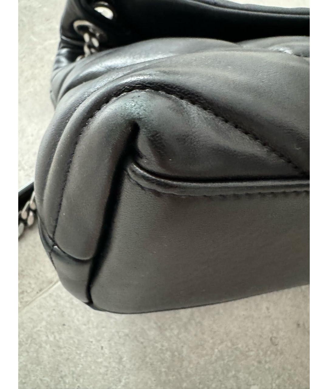SAINT LAURENT Черная кожаная сумка через плечо, фото 8