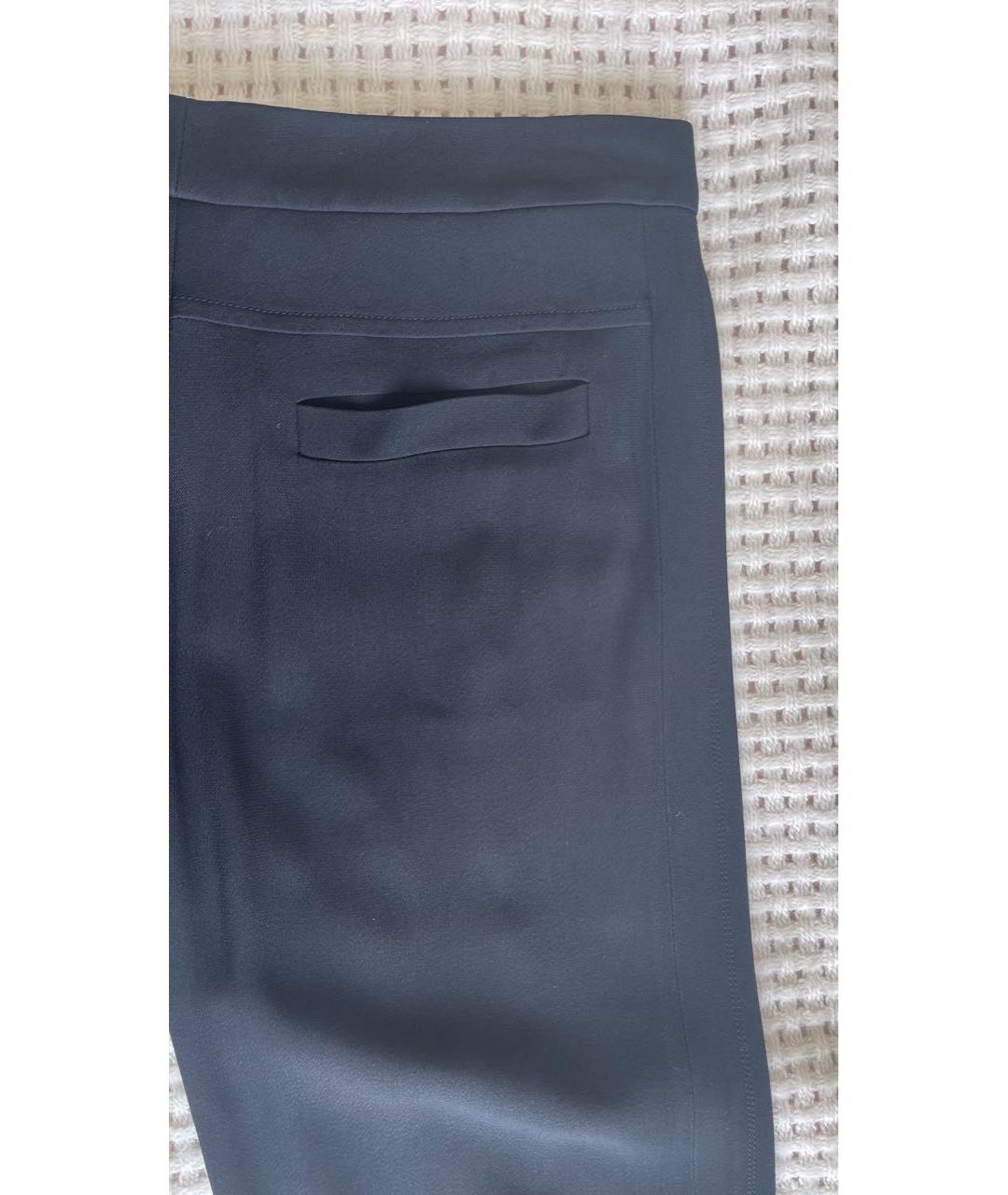 CHLOE Черные полиэстеровые прямые брюки, фото 4