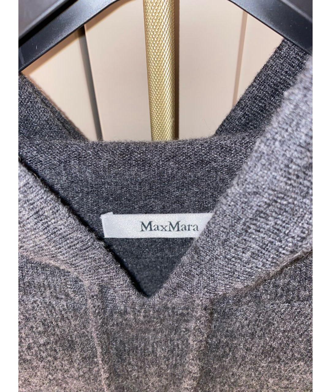 MAX MARA Серый кашемировый джемпер / свитер, фото 4