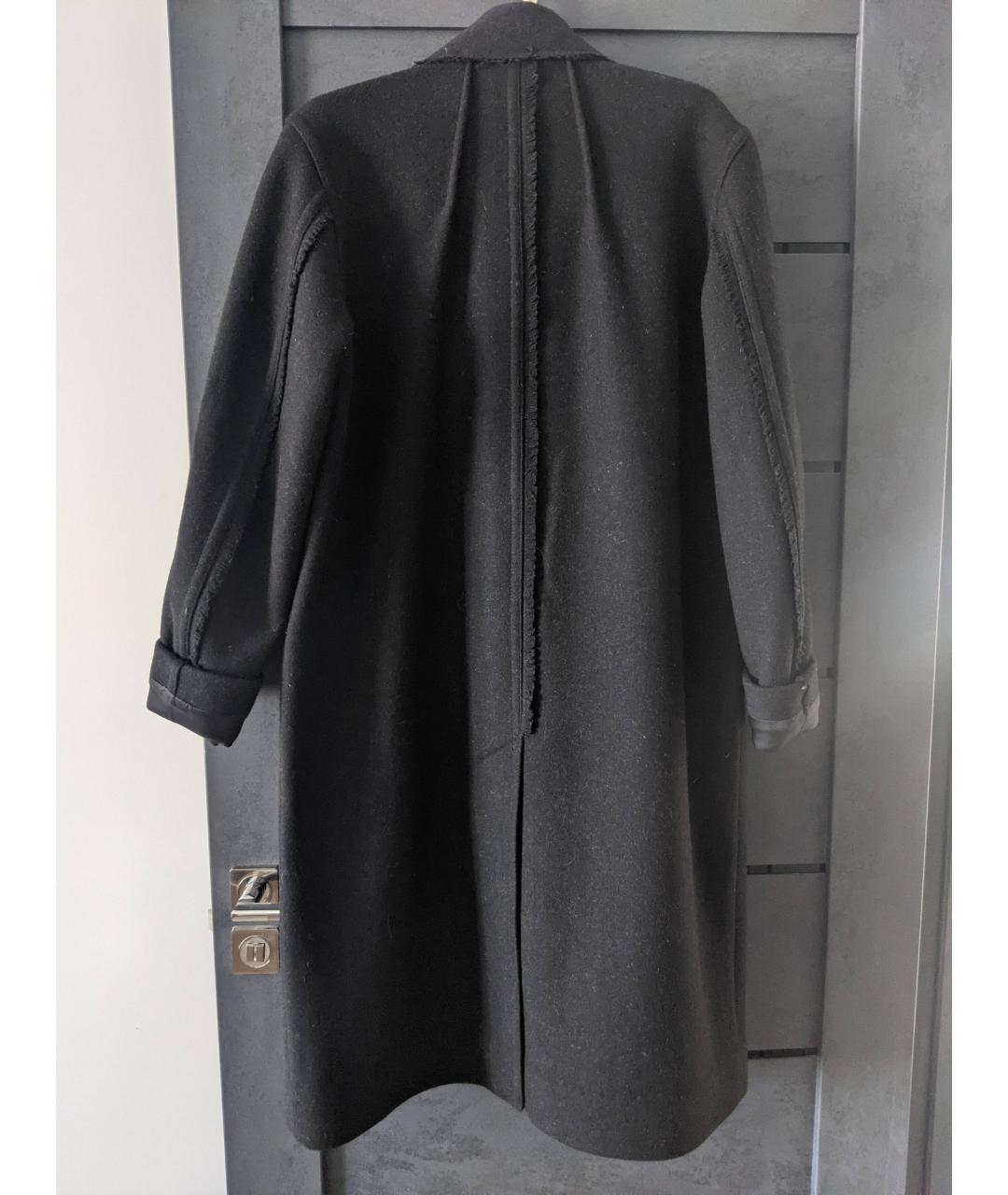 DIESEL Черное шерстяное пальто, фото 6