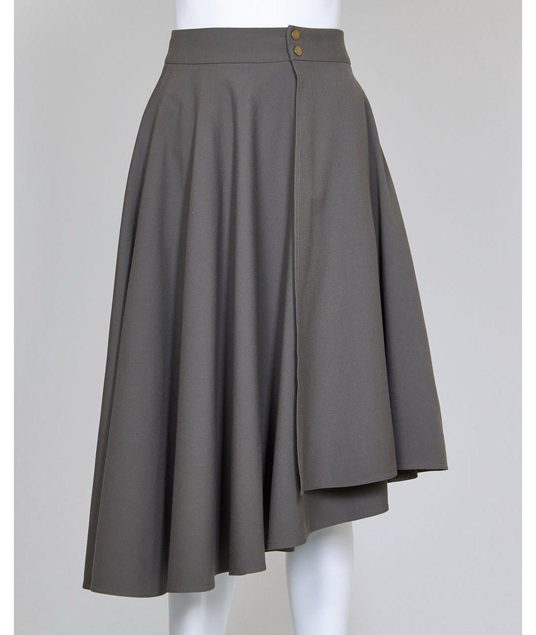 HERMES PRE-OWNED Коричневая шерстяная юбка миди, фото 9