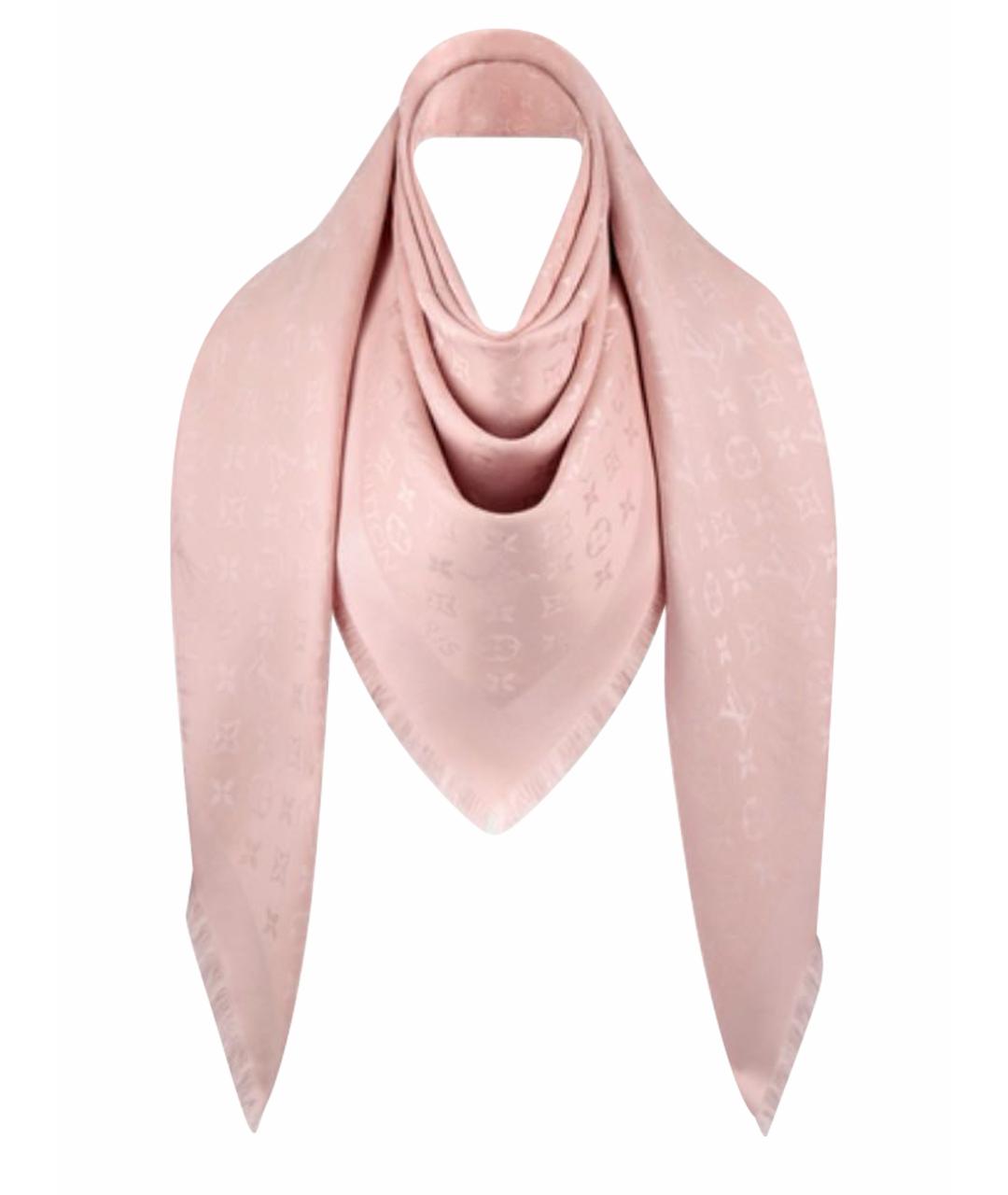 LOUIS VUITTON PRE-OWNED Розовый шерстяной платок, фото 1