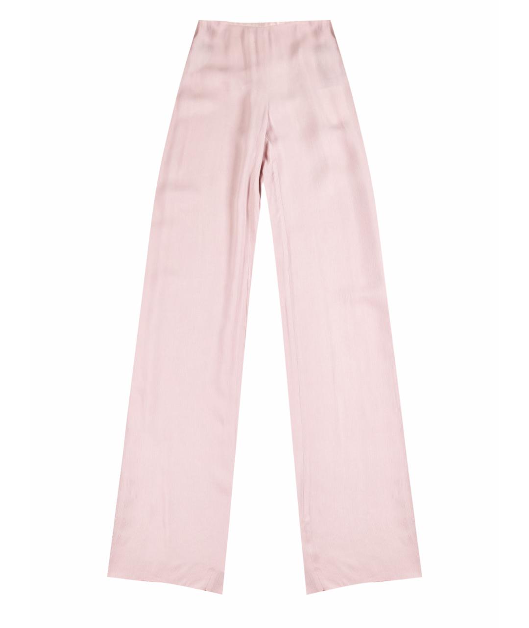 ARMANI COLLEZIONI Розовые вискозные брюки широкие, фото 1