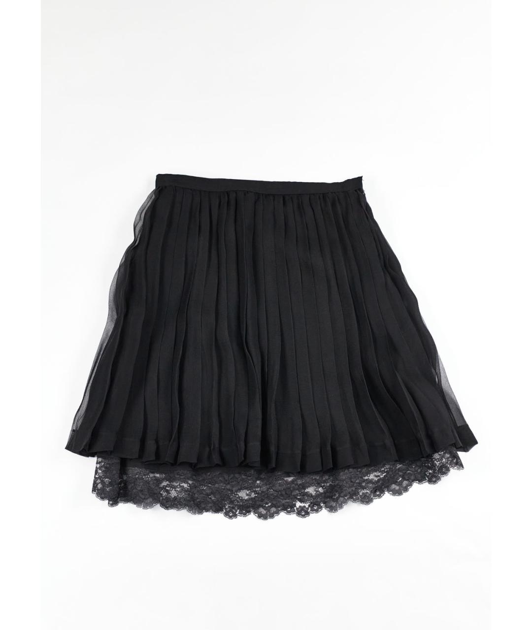 CHRISTIAN DIOR PRE-OWNED Черная шелковая юбка мини, фото 5