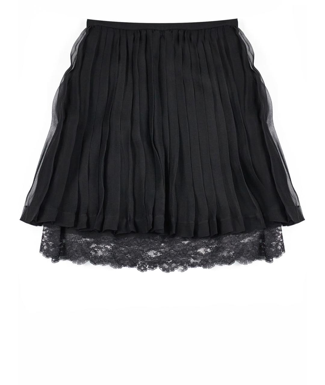 CHRISTIAN DIOR PRE-OWNED Черная шелковая юбка мини, фото 1