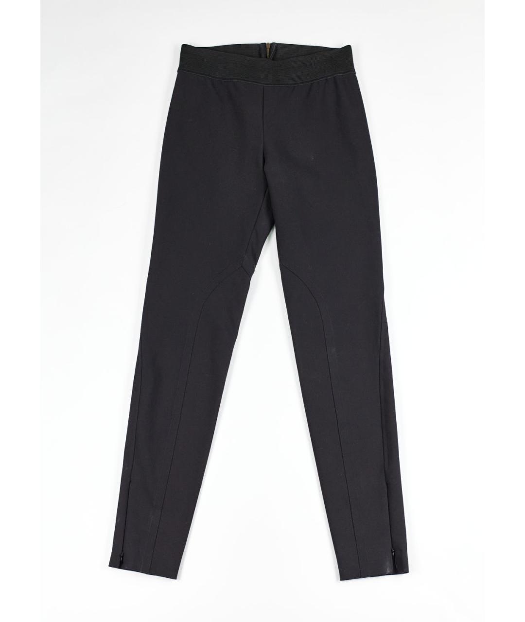 STELLA MCCARTNEY Черные хлопковые брюки узкие, фото 5