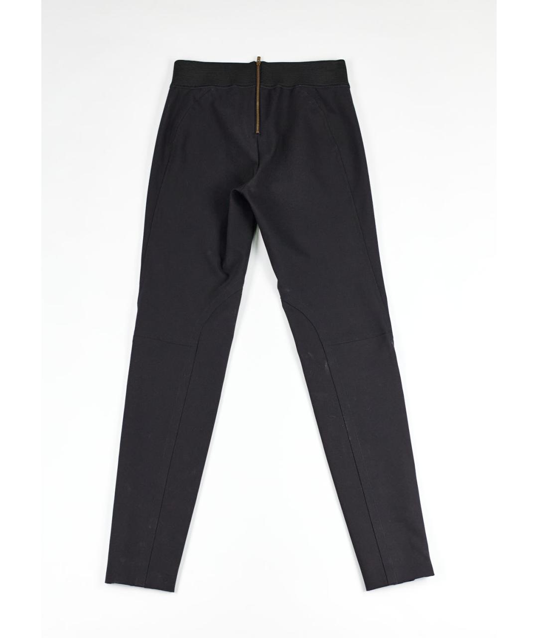 STELLA MCCARTNEY Черные хлопковые брюки узкие, фото 2