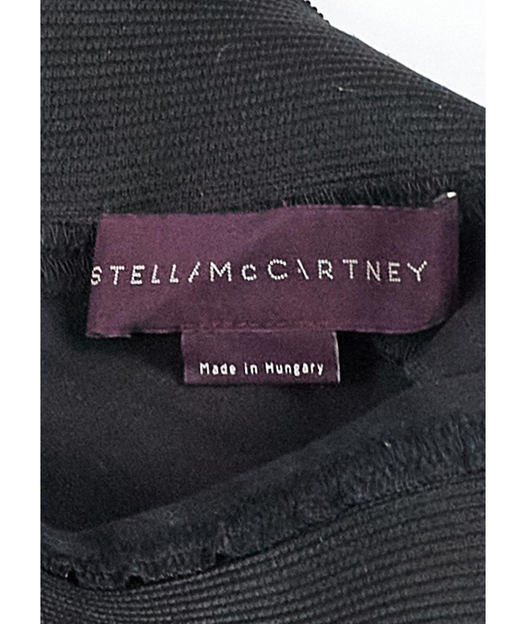 STELLA MCCARTNEY Черные хлопковые брюки узкие, фото 3
