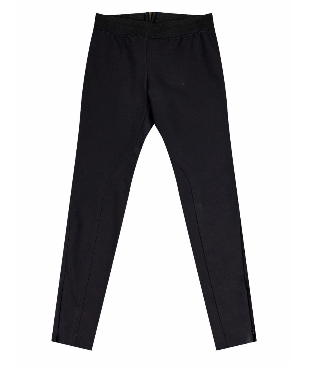 STELLA MCCARTNEY Черные хлопковые брюки узкие, фото 1
