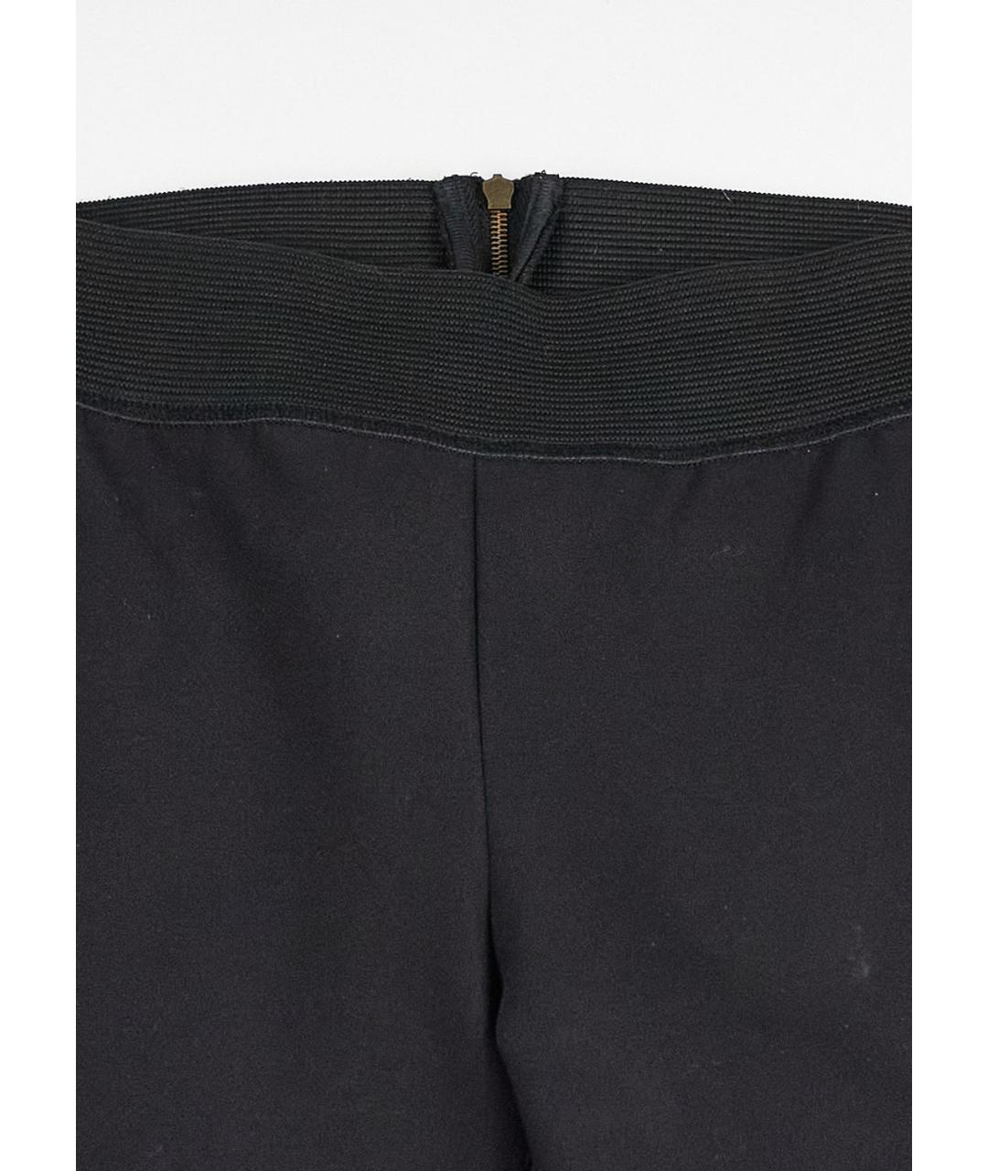 STELLA MCCARTNEY Черные хлопковые брюки узкие, фото 4