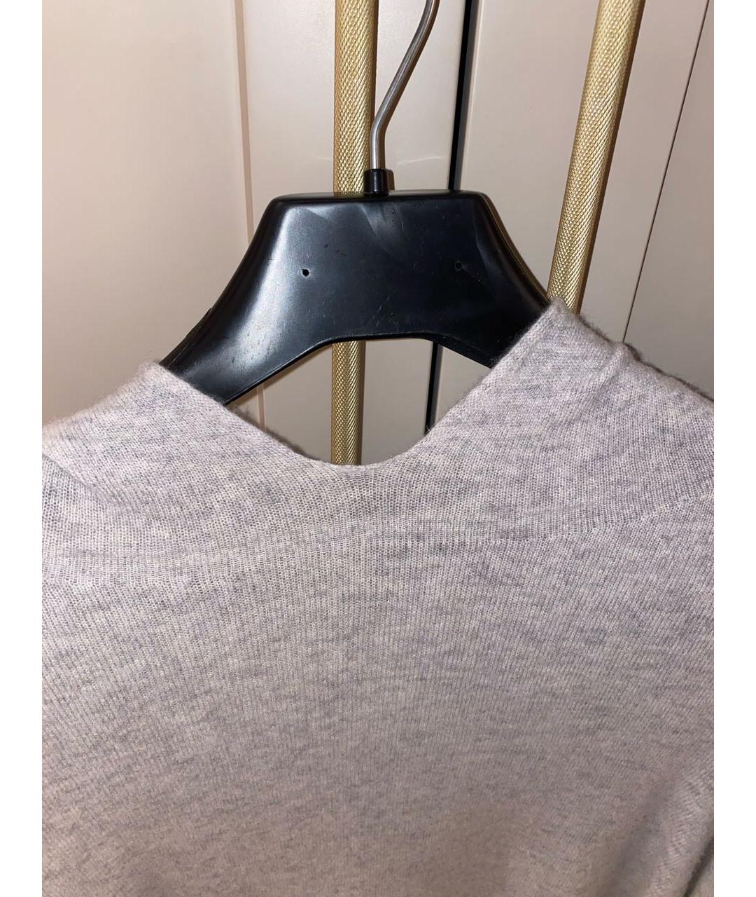 LIVIANA CONTI Серый кашемировый джемпер / свитер, фото 3