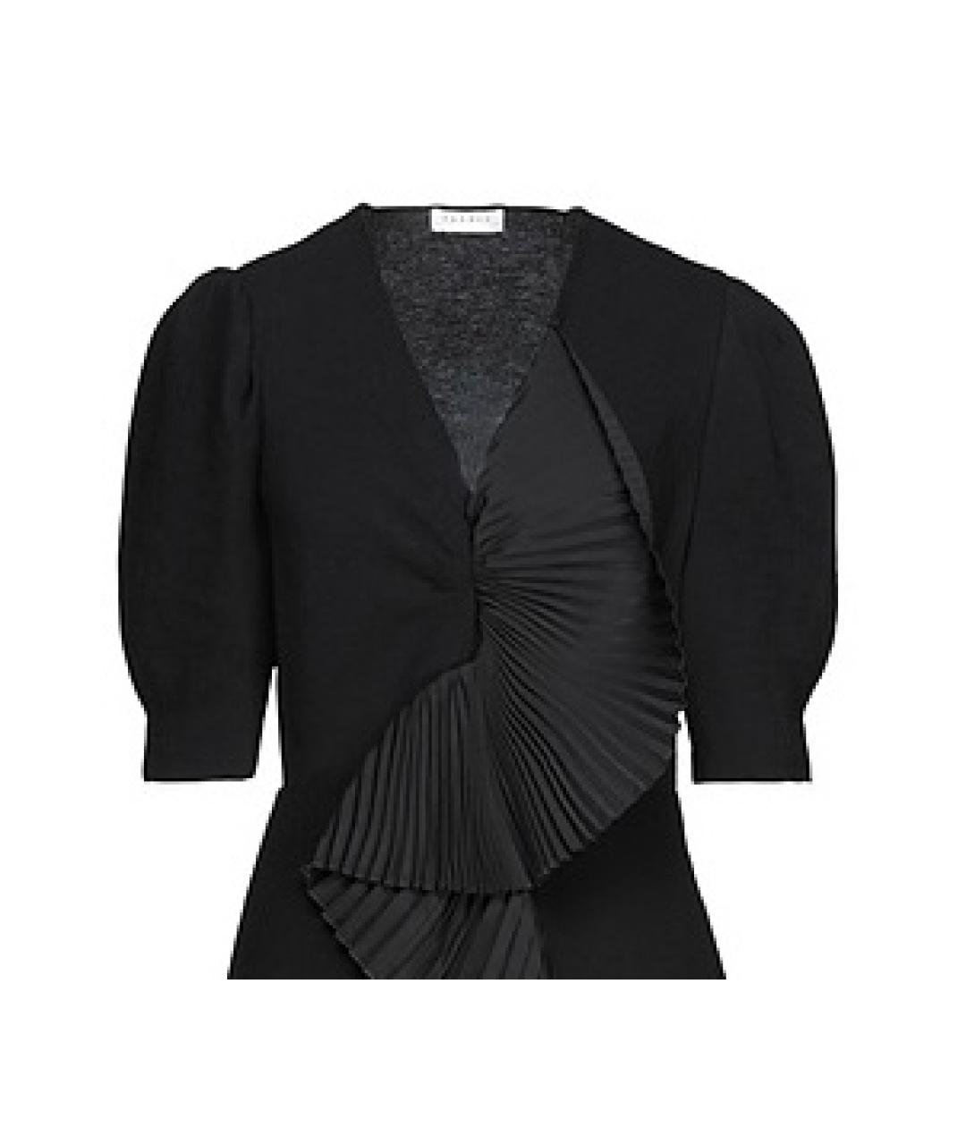 SANDRO Черное атласное коктейльное платье, фото 2
