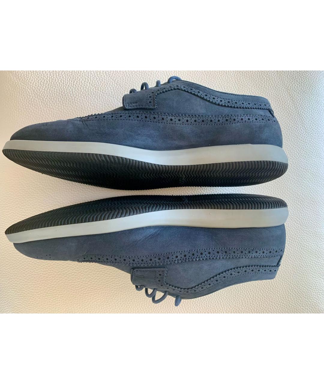 HOGAN Темно-синие нубуковые туфли, фото 7