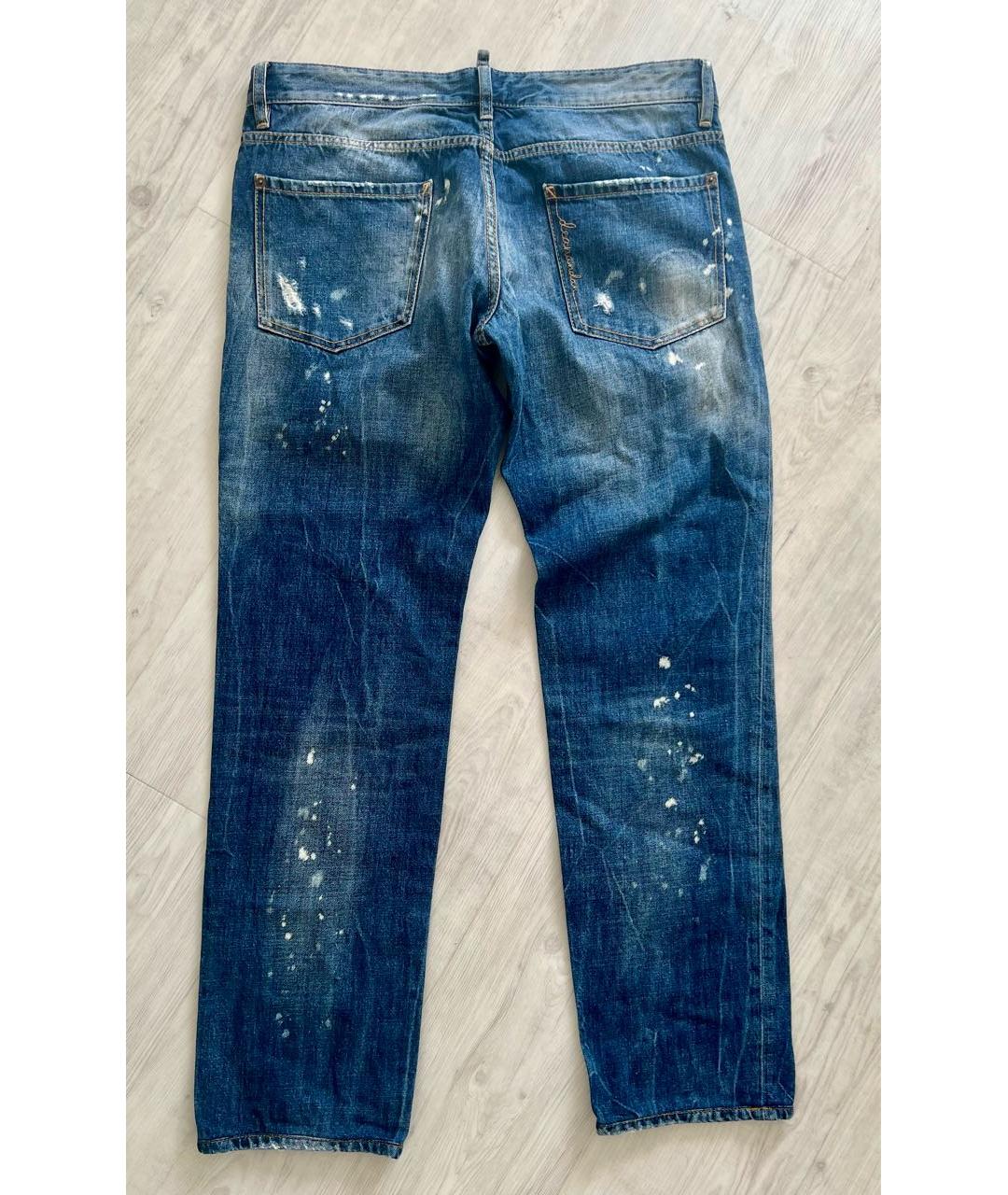 DSQUARED2 Синие прямые джинсы, фото 2