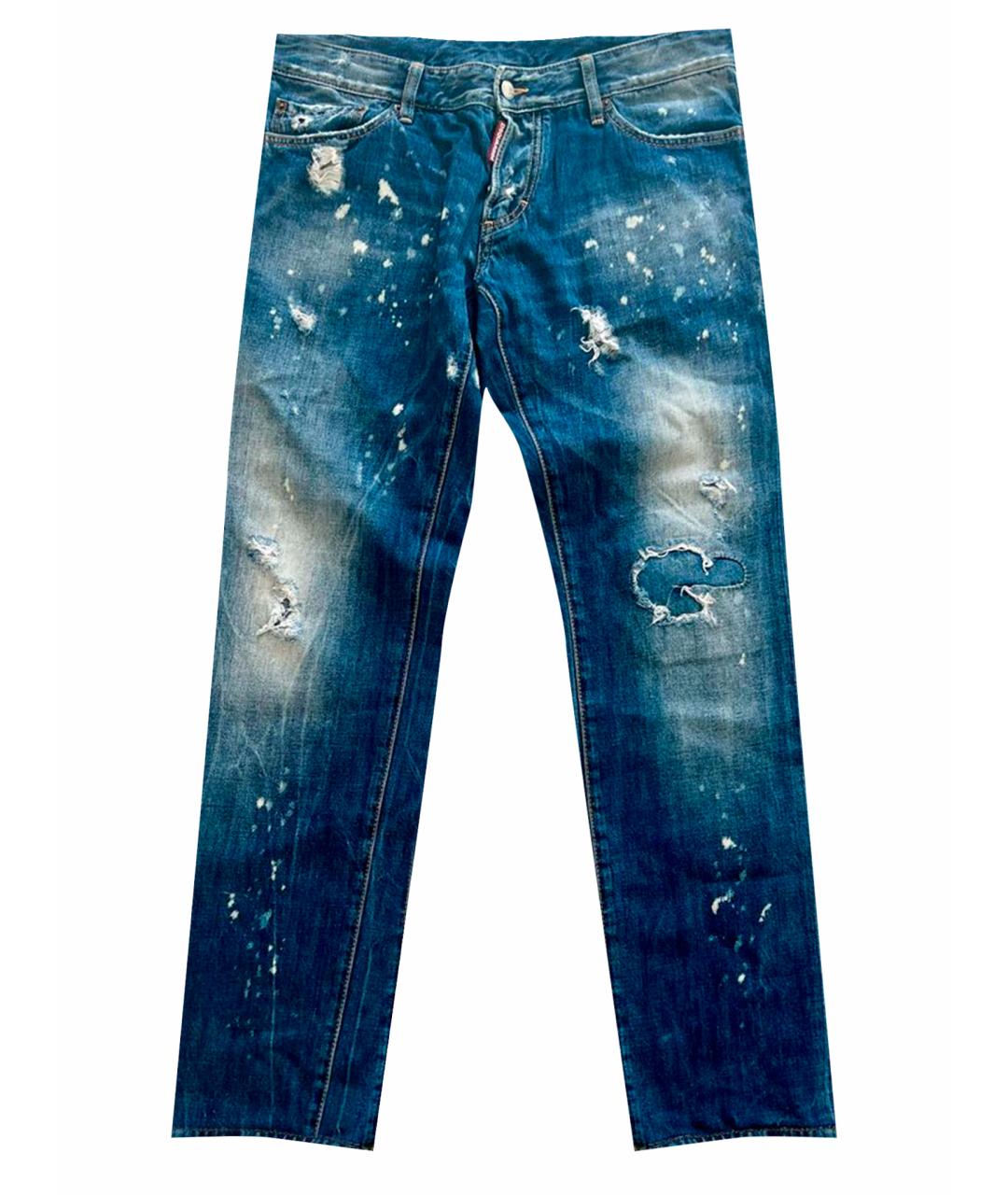 DSQUARED2 Синие прямые джинсы, фото 1