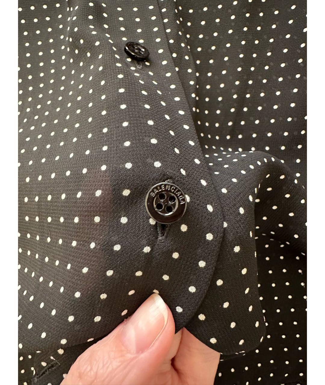 BALENCIAGA Черная вискозная блузы, фото 5