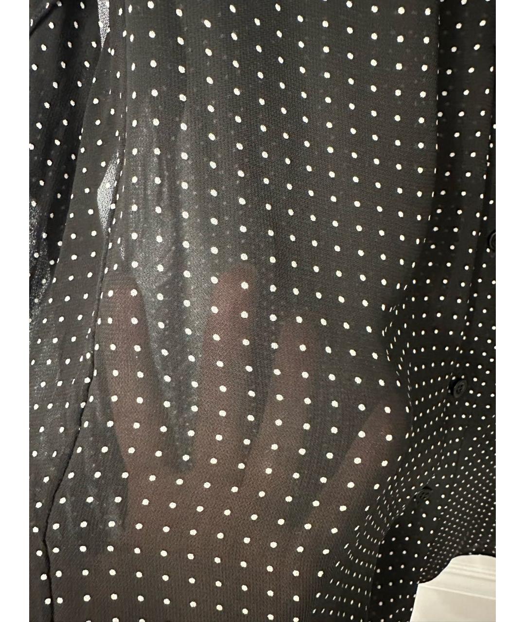 BALENCIAGA Черная вискозная блузы, фото 4